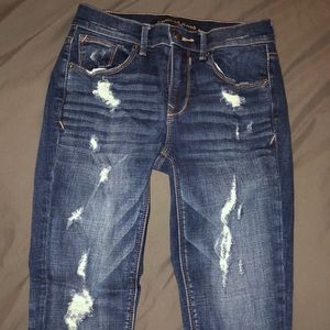 EXPRESS mia mid rise jegging distressed LIKE NEW